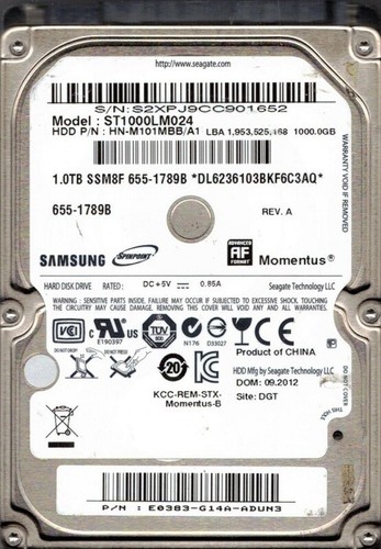 Disque dur seagate st1000lm024 - dur,