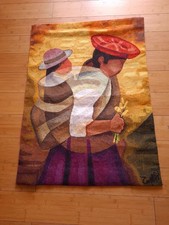 TAPISSERIE TOFFOLI , LA MATERNITE , MANUFACTURE ROBERT FOUR AUBUSSON