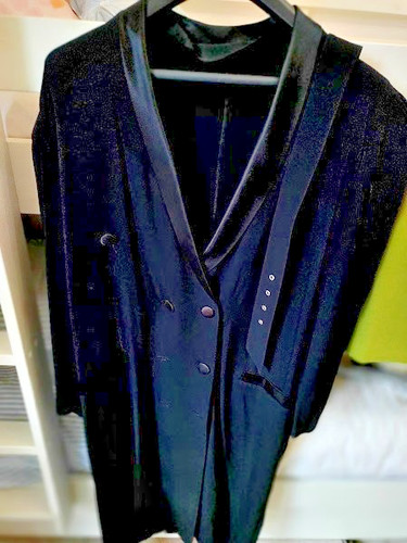 Robe noire style smoking - noire,