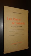 LES PROCÈS DE SODOMIE AUX