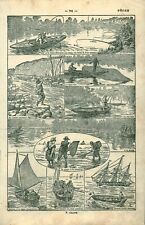 1946 Book Antique Fishing Board Document