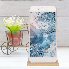 (sous-teinte)Support De Bureau Double Face En Noyer Pour Tablette PC Et