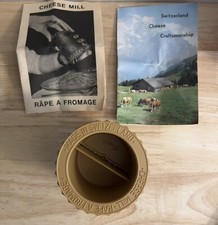 New No Box, Cheese Grater / Mill Vintage 1960's Switzerland 'Rape a Fromage'