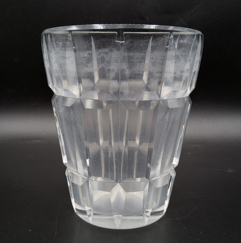 Vase cristal blanc soufflé - en,