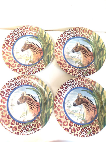 Lot assiettes gien savane - lot,