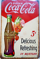 Plaque métal Coca-Cola