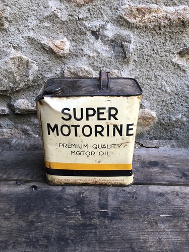 Ancien bidon huile super - d’huile,