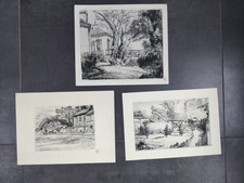 LOT 3 EAUX FORTES PARIS ERNEST