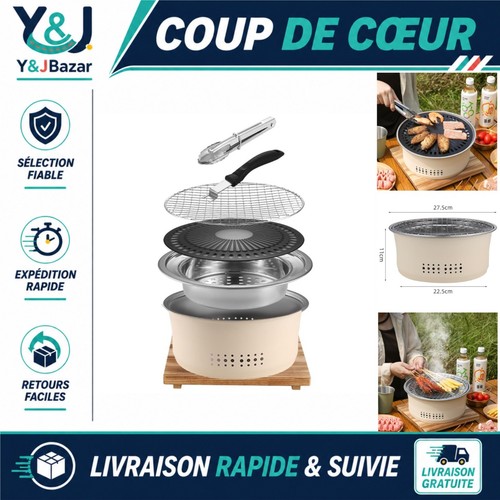 Barbecue charbon portable