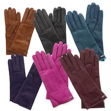 Coach Leather Gloves Women's Basic Colored, Lined Wrist Length, 83875, MSRP $98