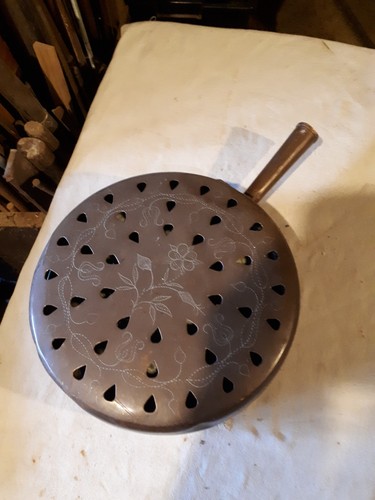 Bassinoire cuivre fin - bassinoire, xixÈme.