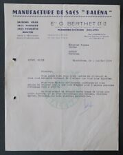 Invoice BALE BAG bicycle bag musette whale head illustrated 125