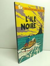 Tableau en bois laqué -  Tintin - L'Île Noire