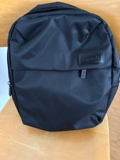 Lipault Backpack Black medium size 12 x 10 x 3 one outside zippered pocket