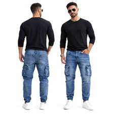 Jeans Cargo Homme Slim Fit