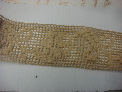 Ancienne dentelle filet décor - dentelle,