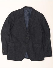 GANT Mens 2 Button Blazer Jacket UK 40 Large Navy Blue Flecked BO04