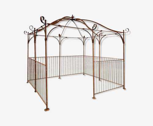 Gloriette pergola fer - gloriette,