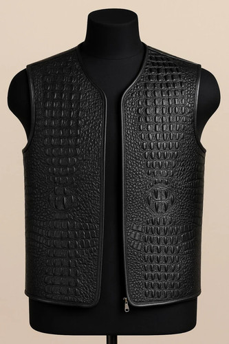 Genuine crocodile embossed cow - genuine,