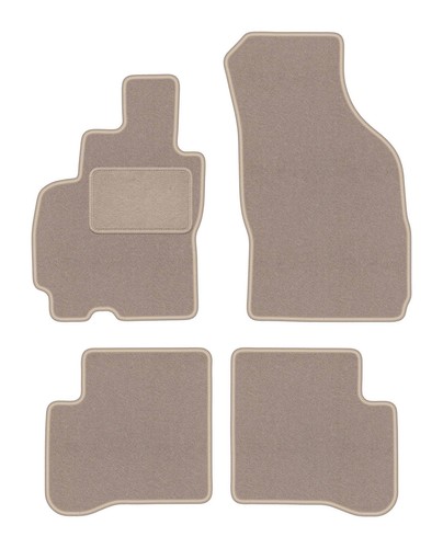Tapis sol velours beige - tapis,