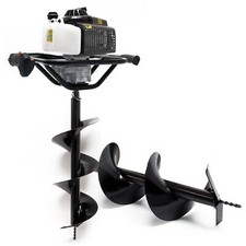 Tarière thermique en Set 63,3ccm 3CV Foret 250 mm 300 mm Perceuse Sol