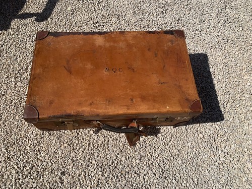Valise cuir ancienne - en,