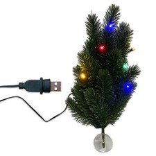 LED Christmas Tree with Suction Cup USB 12V 24V Indoor Decoration Old School Truck