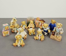 Cherished Teddies Lot Of 15 Enesco Hand Painted Numbered Figurines Couple Rare 