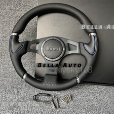 MOMO Car Sport Steering Wheel Racing Type 14 inches 340MM Big Horn Flat Universa