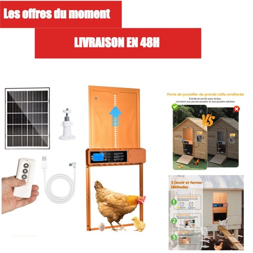 Porte poulailler automatique - porte,