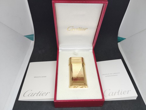 Briquet gaz cartier godron - briquet,