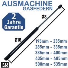 Gas Spring with 10mm Ball Socket Gas Spring 175mm - 735mm Gas Shock Absorber 8/18mm