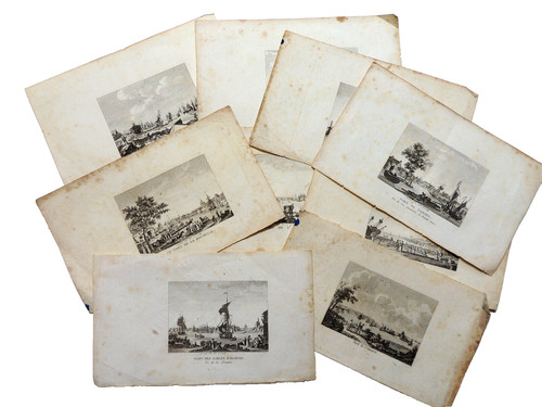 Bon lot gravures - de, xixe