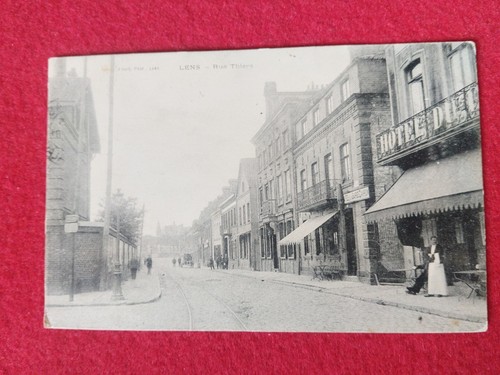 Cpa lens rue thiers - lens,