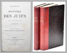 HISTOIRE des JUIFS - GRAËTZ 1882-84 (2 vol.) - JUDAISME - PEUPLE JUIF