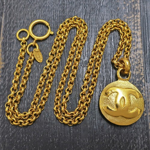 Collier pendentif chaîne - , rond