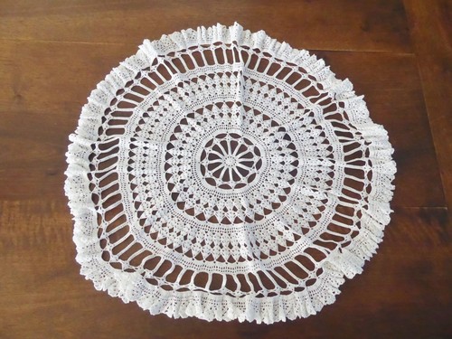Napperon rond crochet - au,