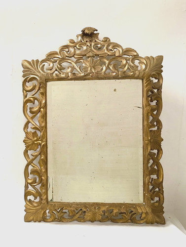 Miroir doré pare clause - doré, en