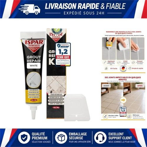 Ispar joint carrelage blanc - joint,