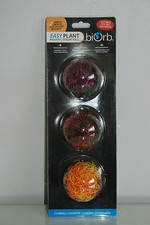 Aquarium Marine Reef Coloré Balles Orb Décoration 6 x 6 CM Paquet De 3 Balles