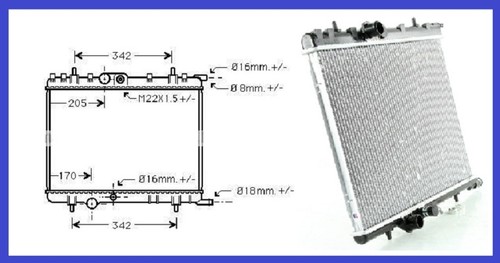 Radiateur eau peugeot - radiateur, d'eau