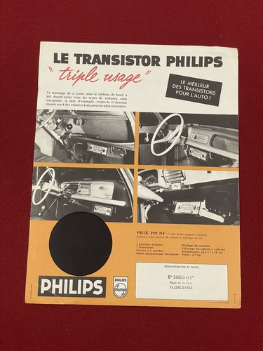 Fiche publicité ancienne - fiche,
