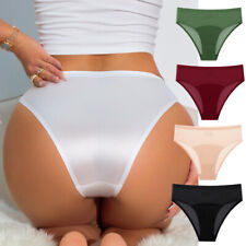 3 PCS LOT Ladies Womens Sexy Underwear Satin Panties Brief Sheer Lingeries Thong