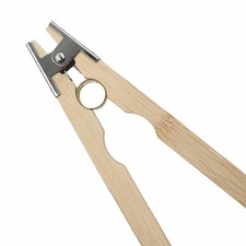 Porte-bagues en bois, pince à