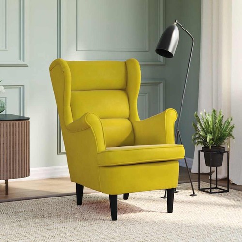 Fauteuil jaune moutarde - jaune,