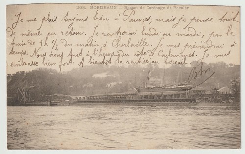 Cpa bordeaux carte - carte, postale