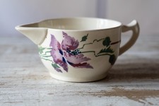 Antique White Earthenware Poppy Moulin des Loups Sauce Bowl