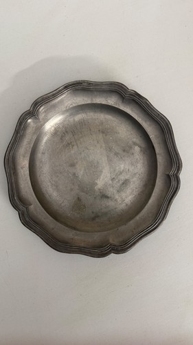 Assiette ancienne etain - assiette,