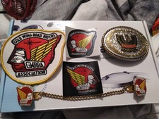Goldwings Belt Buckle Patch Sticks Vest Clasb