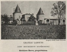 MÉDOC. SAINT-ESTÈPHE. Chateau Ladouys (Cru Bourgeois Supérieur). SMALL 1908